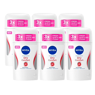 Nivea Dry Comfort Deostick Voordeelverpakking 6x50ML