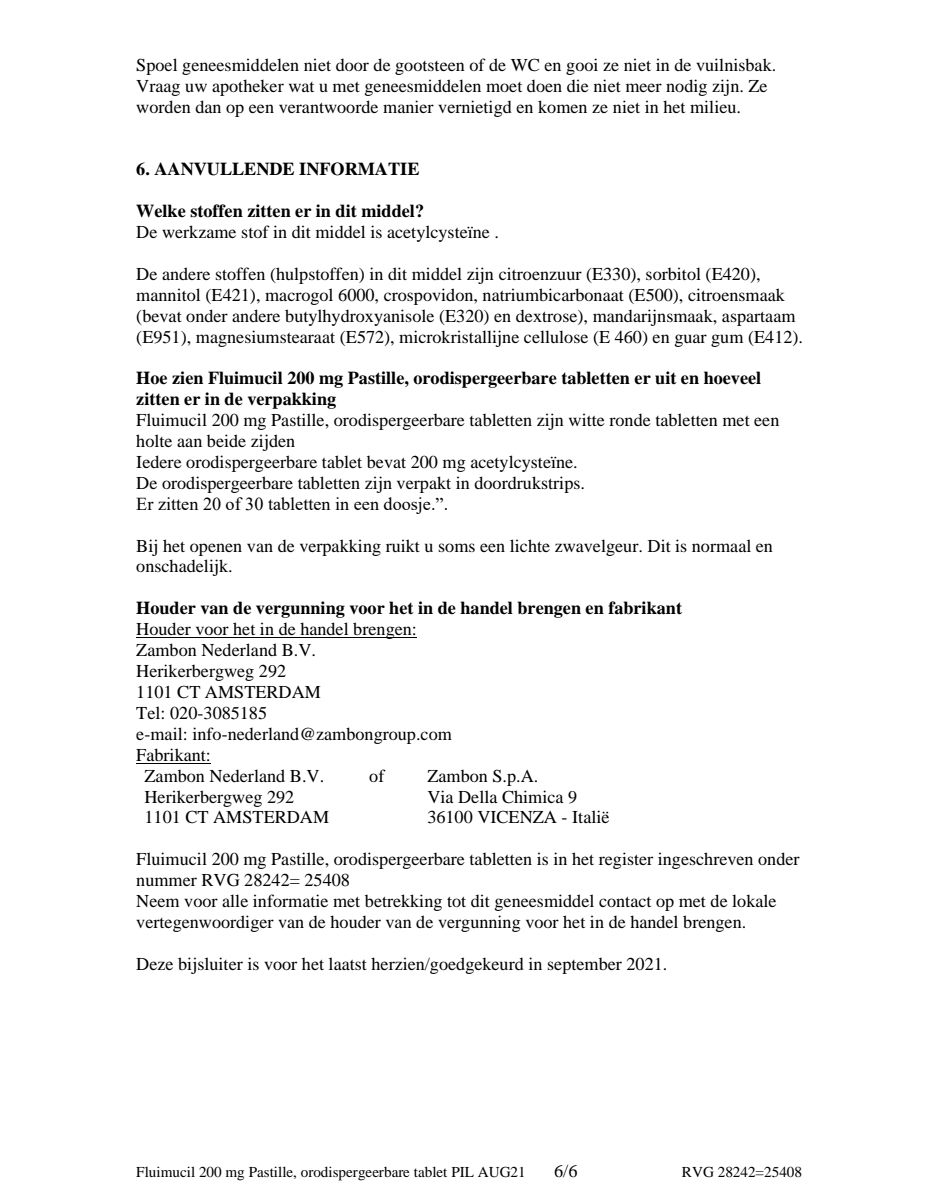 Pastille 200mg Zuigtabletten afbeelding van document #6, leaflet