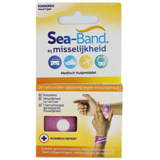 Sea Band Polsbandjes Bij Misselijkheid Kinderen Roze 2ST