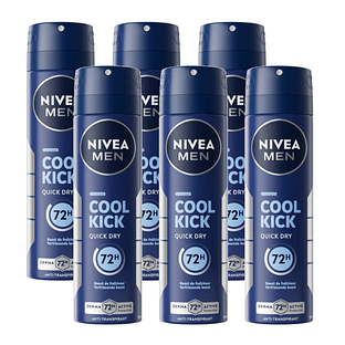 Nivea Men Cool Kick Deodorant Spray Voordeelverpakking 6x150ML