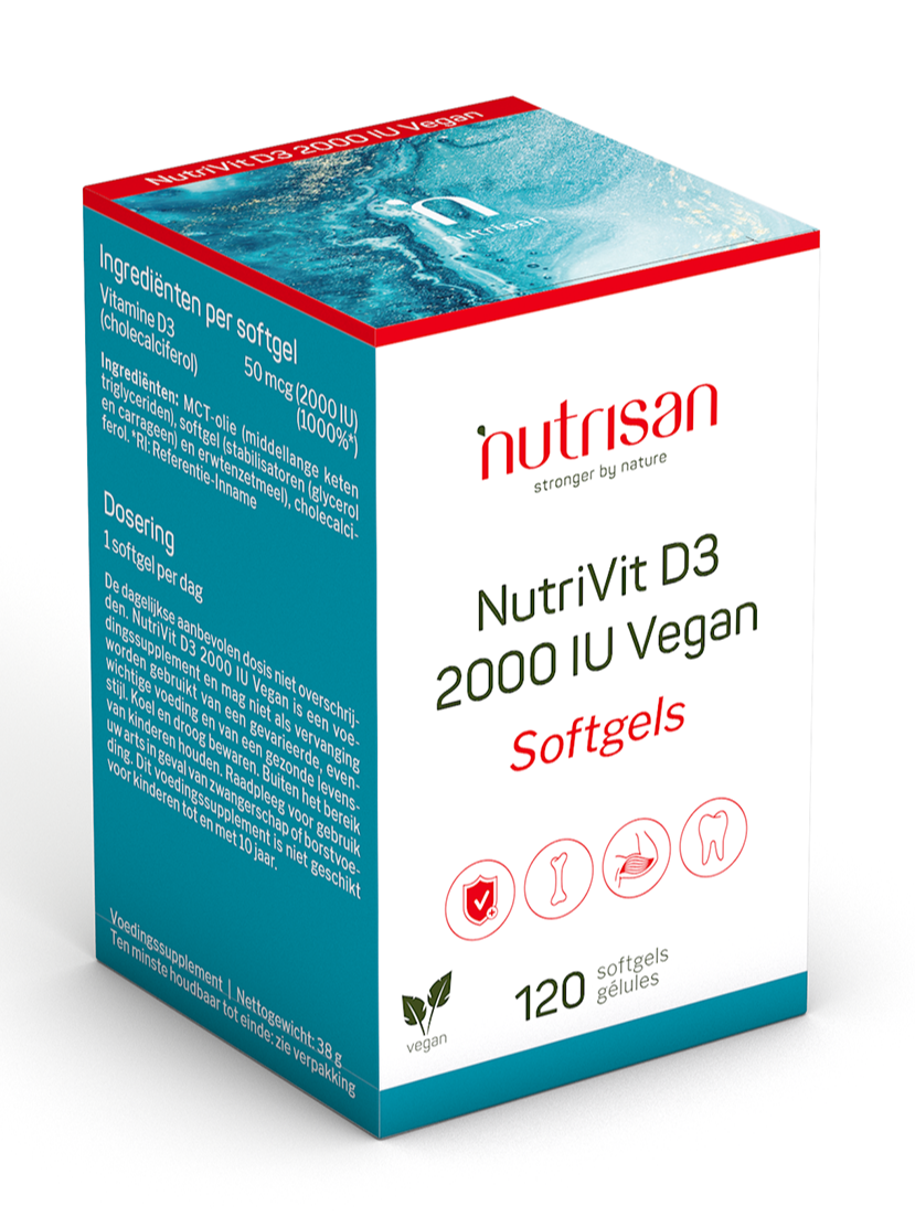 Nutrisan NutriVit D3 2000IU Vegan Softgels 120SG