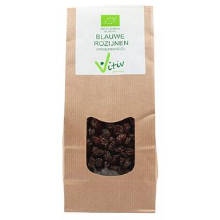 Vitiv Biologische Kleine Blauwe Rozijnen 500GR Vitiv Biologische Kleine Blauwe Rozijnen 500GR
