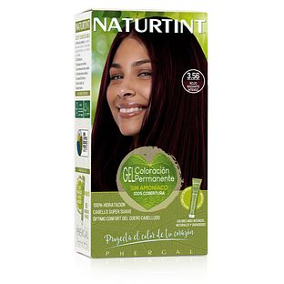Naturtint Permanente Haarkleuring 3.56 Intens Stralend Rood 150ML