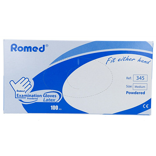 Romed Latex Handschoenen Medium 100ST
