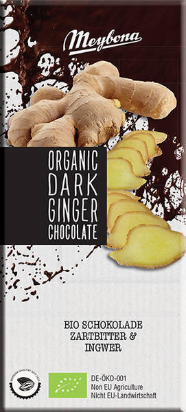 Meybona Organic Dark Ginger Chocolate afbeelding