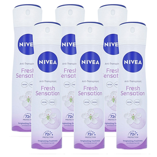 Nivea Fresh Sensation Anti-Transpirant Spray Voordeelverpakking 6x150ML