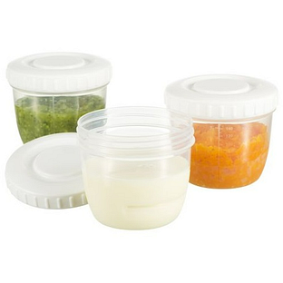 Difrax Moedermelk en Babyvoeding Bewaarbakjes 6ST