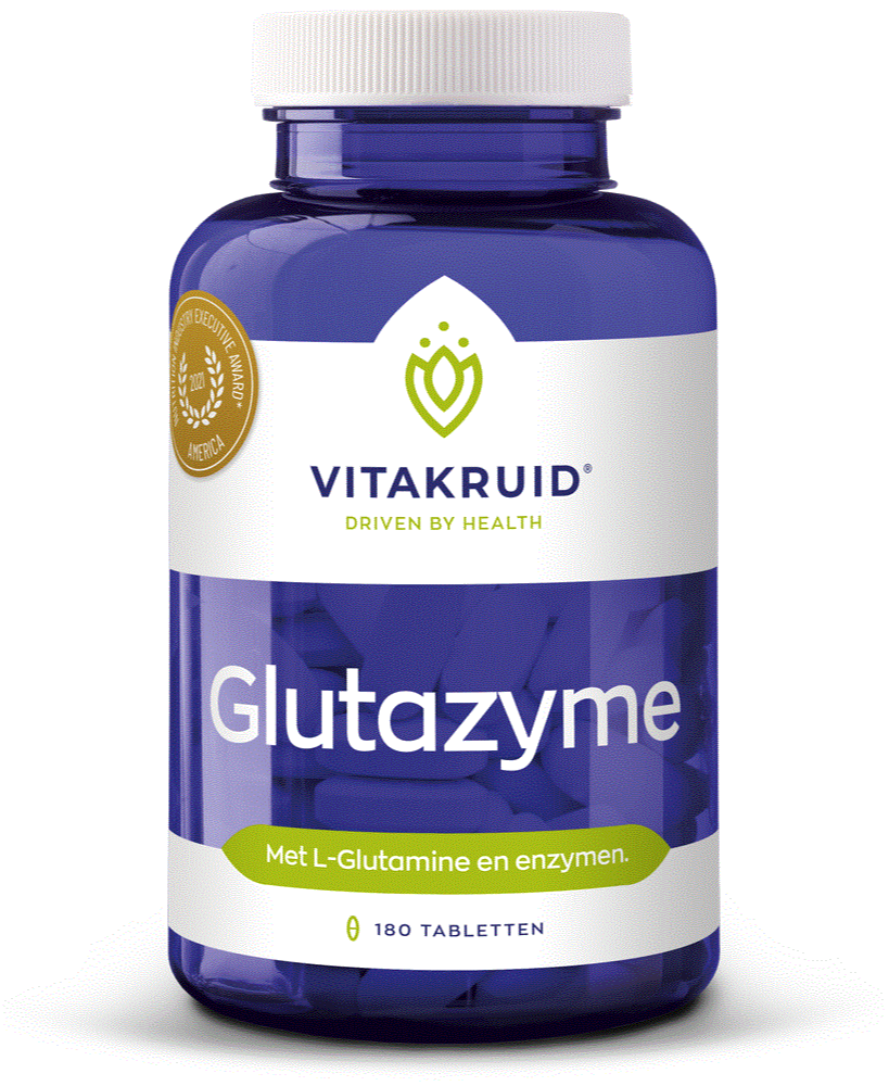 Vitakruid Glutazyme met L-Glutamine en Enzymen Tabletten 180TB