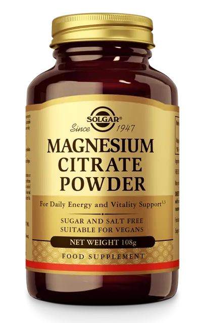 Solgar Magnesium Citrate Powder 108GR