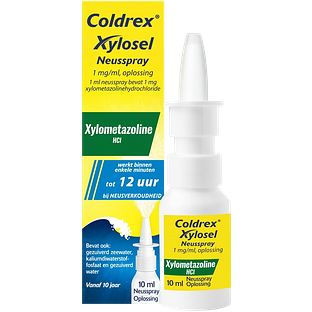 Coldrex Neusspray Xylosel 1mg/ml - xylometazoline neusspray bij neusverkoudheid 10ML
