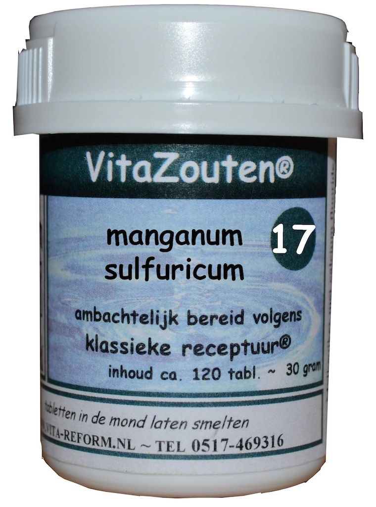 Vita Reform Van der Snoek Vitazouten Nr. 17 Manganum Sulfuricum 120TB