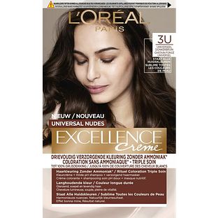 L'Oréal Paris Excellence Creme -  3U Universeel Donkerbruin 1ST