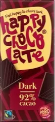 Happy Chocolate Dark 92% Cacao