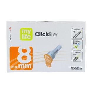 Mylife Clickfine DiamondTip Pennaald 8mm (31G) 100ST