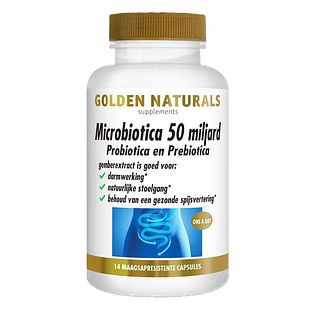 Golden Naturals Microbiotica 50 Miljard Capsules 14VCP Golden Naturals Microbiotica 50 Miljard Capsules 14VCP