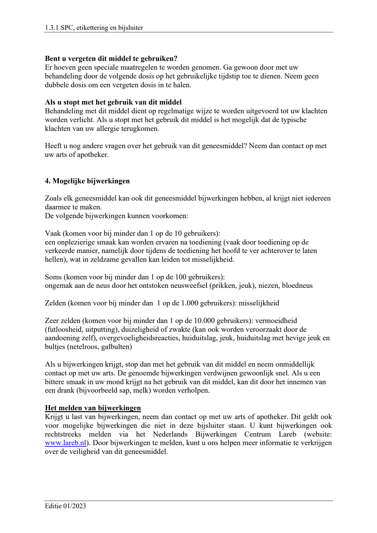 1mg/ml  Neusspray, oplossing afbeelding van document #4, leaflet