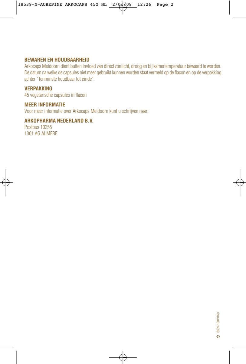 Meidoorn Capsules afbeelding van document #2, instructions