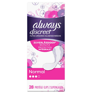 Always Discreet Incontinentie Inlegkruisjes Normal 28ST Always Discreet Incontinentie Inlegkruisjes Normal 28ST