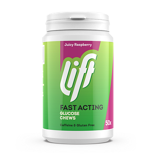 Lift Fast Acting Glucose Kauwtabletten - Framboos 50ST Lift Fast Acting Glucose Kauwtabletten - Framboos 50ST