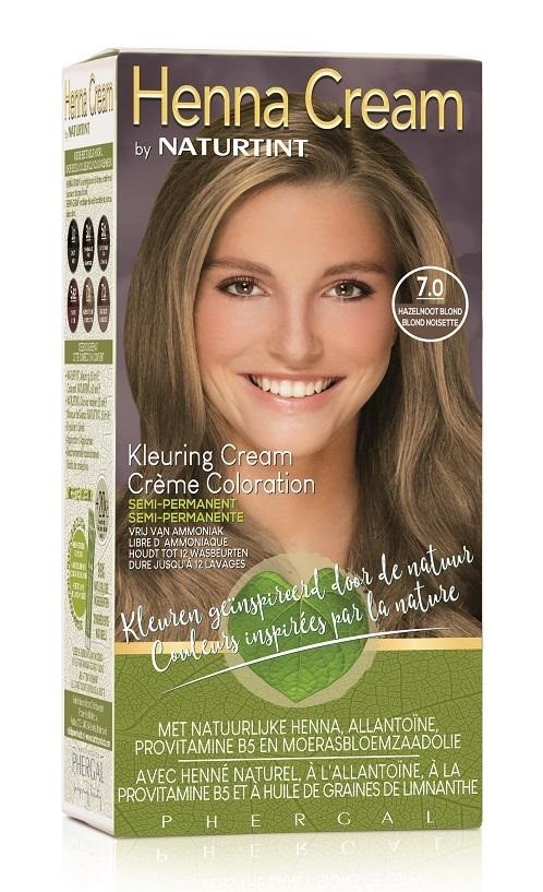 Naturtint Henna Cream 7.0 Hazelnoot Blond Semi-Permanente Kleuring afbeelding 1