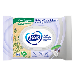 Edet Natural Skin Balance Vochtig Toiletpapier 42ST Edet Natural Skin Balance Vochtig Toiletpapier 42ST