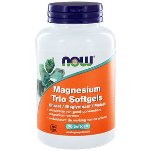 NOW Magnesium Trio Softgels 90SG