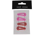 Hair Mode Klik Klak Rood/Roze 4ST