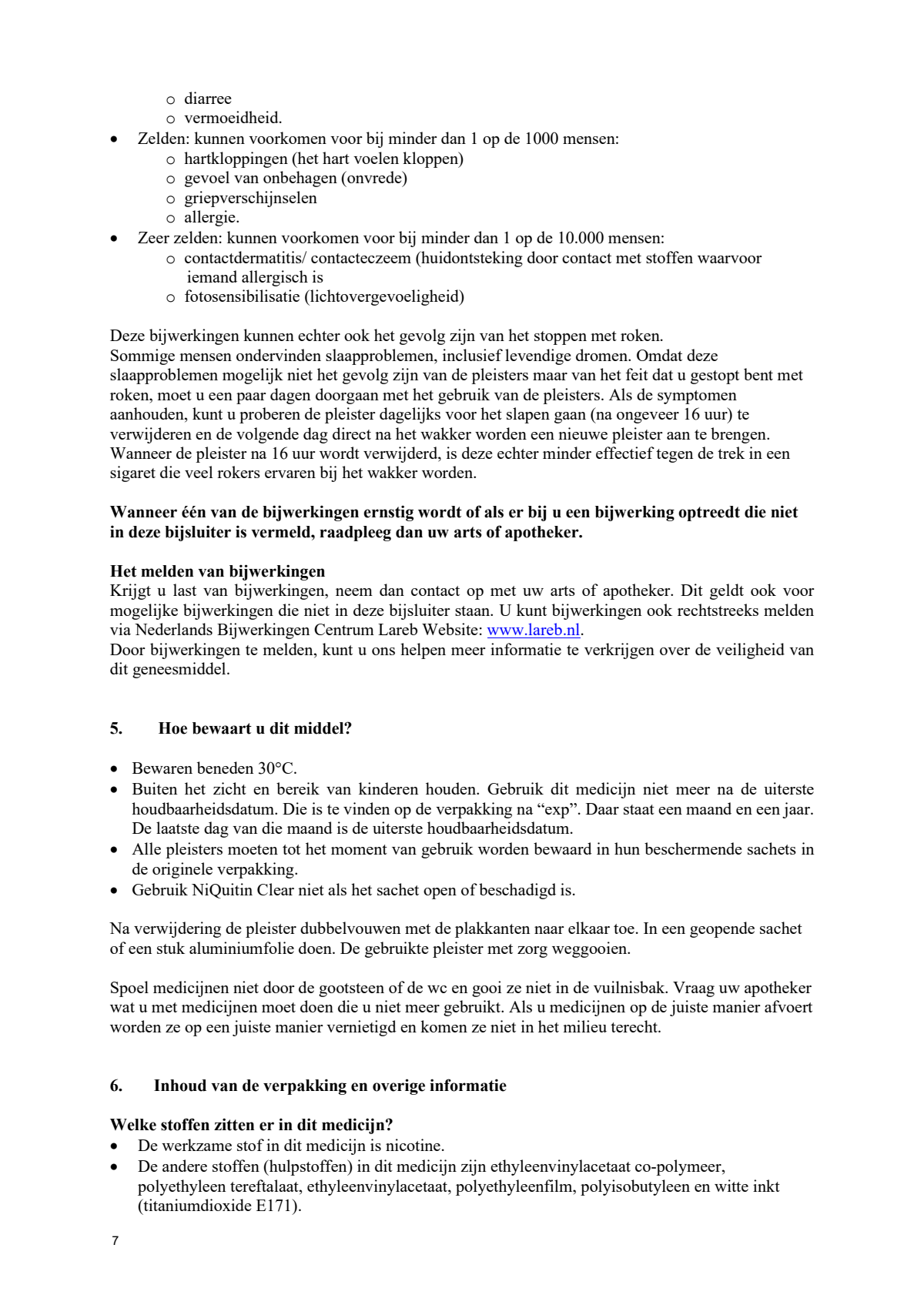Clear Pleister Acht Weken Behandeling afbeelding van document #7, leaflet