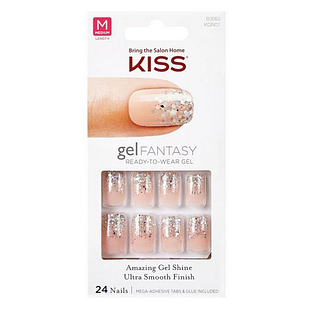 Kiss Gel Fantasy Nails Set Glitter 1ST