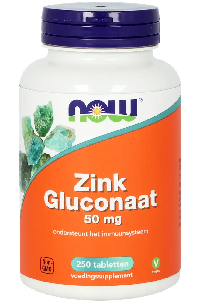 NOW Zink Gluconaat Tabletten 250TB