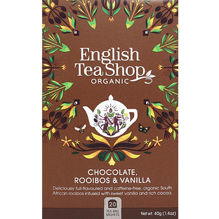 English Tea Shop Chocolate Rooibos & Vanilla 20ZK English Tea Shop Chocolate Rooibos & Vanilla 20ZK