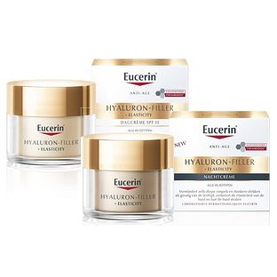 Eucerin Hyaluron-Filler Huidverzorgingsset - Elasticity Dagcrème SPF15 en Nachtcrème - 2 Stuks