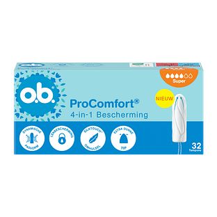 OB ProComfort Advanced Tampons Super 32ST OB ProComfort Advanced Tampons Super 32ST