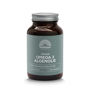 Mattisson HealthStyle Vegan Omega 3 Algenolie DHA 210mg & EPA 70mg Capsules 120VCP