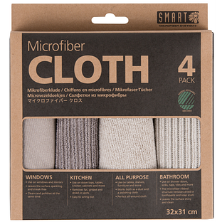 Smart Microfiber System Microvezeldoekjes Beige 4ST