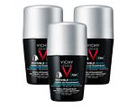 Vichy Homme 72H Invisible Resist Detranspirant 0% Alcohol Multiverpakking 3x50ML