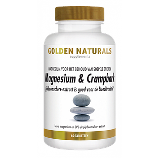 Golden Naturals Magnesium & Crampbark Tabletten 60TB