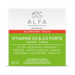 Alfa Vitamine K2 & D3 Forte 90SG Alfa Vitamine K2 & D3 Forte 90SG