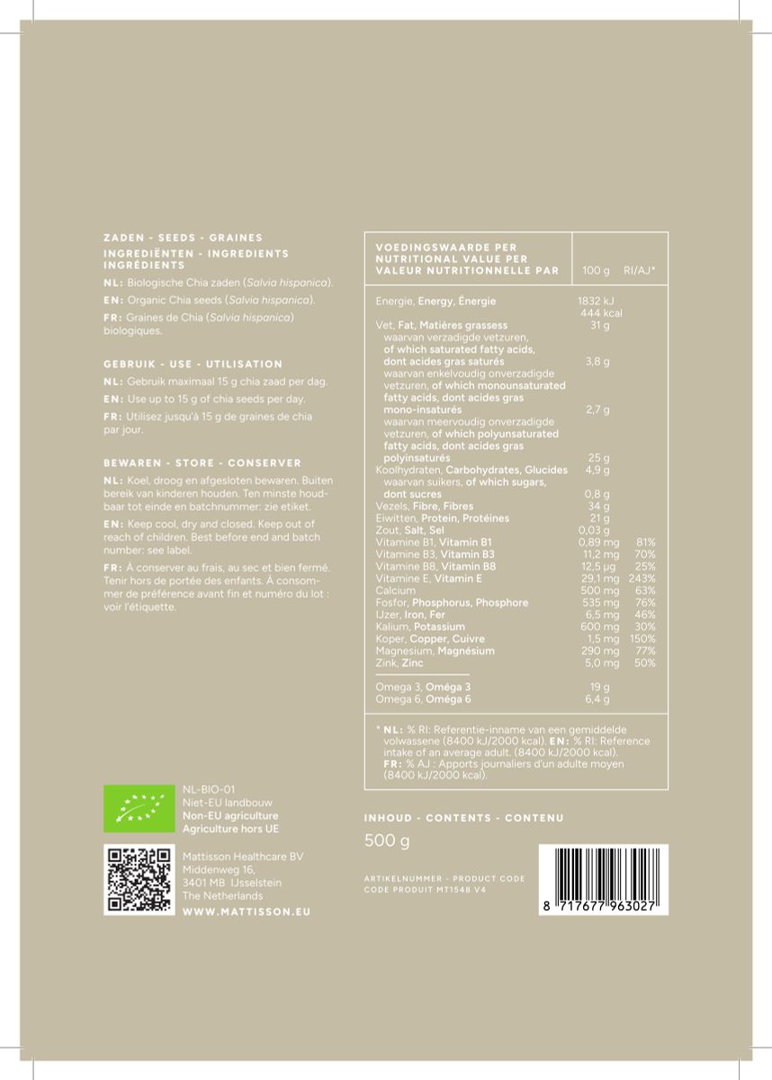 Biologische Chiazaden afbeelding van document #1, label