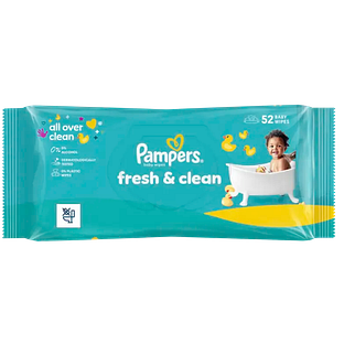 Pampers Fresh & Clean Babydoekjes 52ST Pampers Fresh & Clean Babydoekjes 52ST