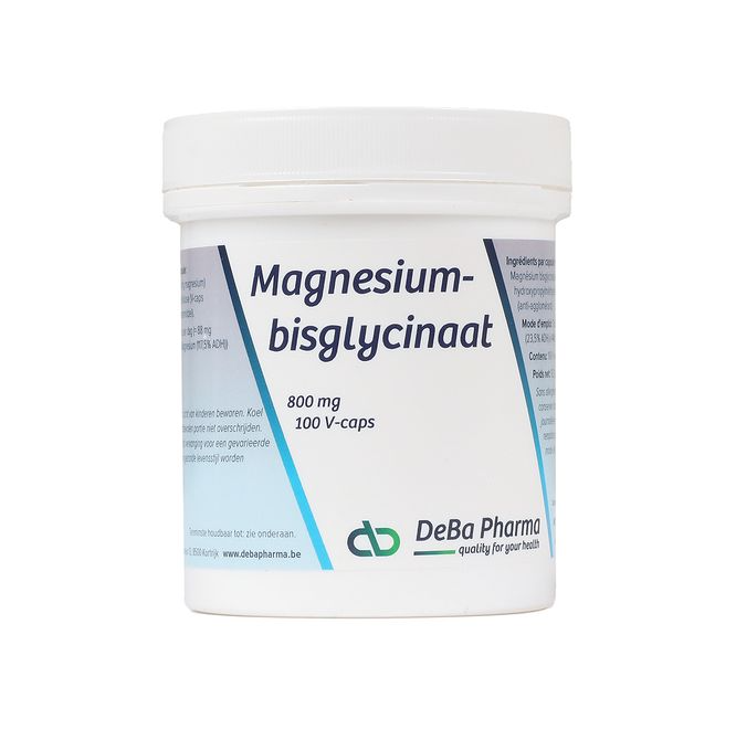 DeBa Pharma Magnesiumbisglycinaat Capsules 100VCP