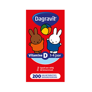 Dagravit Kids Vitamine D Kauwtabletten Banaan 200TB