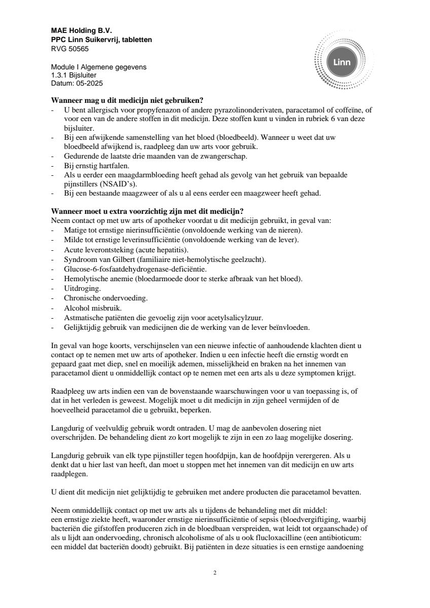 PPC Tabletten afbeelding van document #2, leaflet