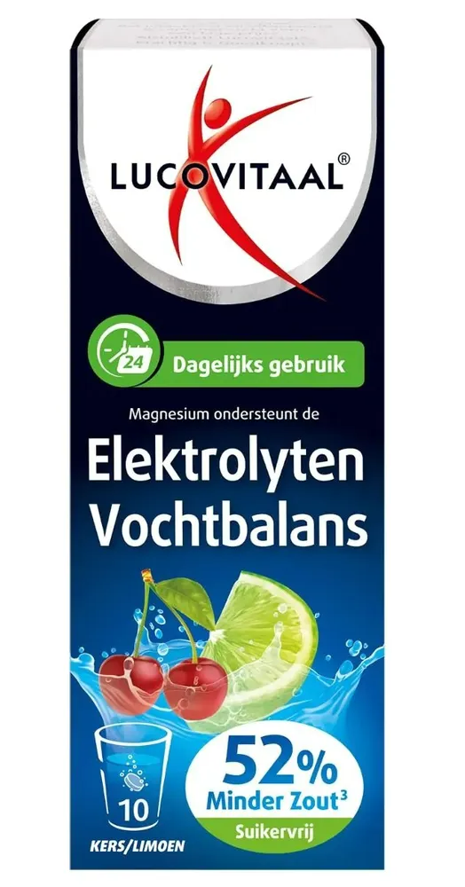 Lucovitaal Elektrolyten Vochtbalans Bruistablet 10ST