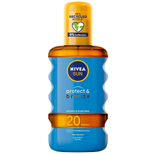 Nivea Sun Protect & Bronze Beschermende Olie SPF20 200ML