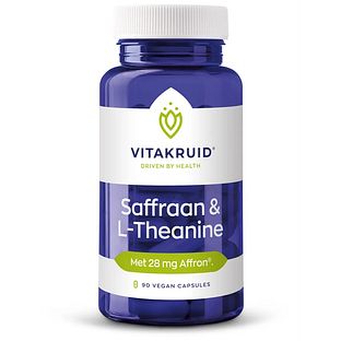 Vitakruid Saffraan 28 mg (Affron®) & L-Theanine Groene Thee 90VCP