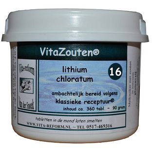 Vita Reform Van der Snoek VitaZouten Nr. 16 Lithium Muriaticum 360TB