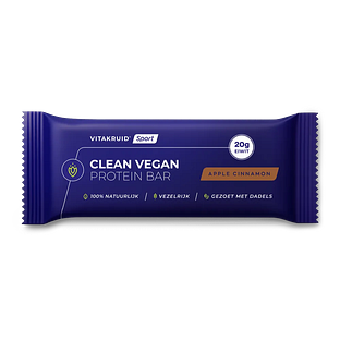 Vitakruid Clean Vegan Protein Bar Apple Cinnamon 80GR