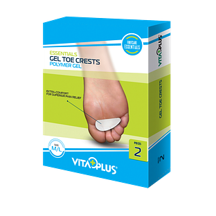 Vitaplus Essentials Gel Toe Crests Polymer Gel maat S/M 2ST
