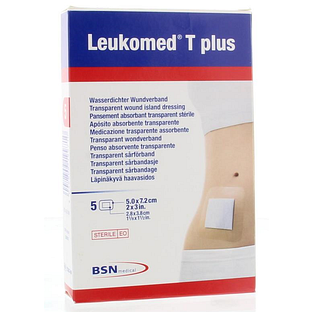 Leukomed T Plus Transparant Wondverband 5ST